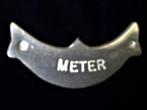 Bedankje - Tinnen plakketje METER - set 4 stuks, Ophalen, Nieuw, Kraamcadeau