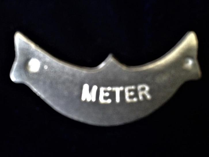 Bedankje - Tinnen plakketje METER - set 4 stuks, Kinderen en Baby's, Kraamcadeaus en Geboorteborden, Nieuw, Kraamcadeau, Ophalen