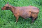 VACHE EN FONTE PATINEE ROUILLE (longueur 40 CM ), Jardin & Terrasse, Statues de jardin, Enlèvement ou Envoi, Comme neuf, Autres matériaux