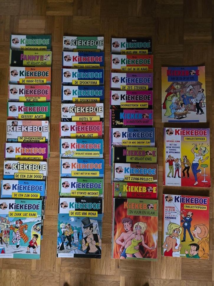 Een lot van 33 strips Kiekeboe te koop, Boeken, Stripverhalen, Gelezen, Meerdere stripboeken, Ophalen
