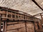6 meter ,dubbele-aluminium, Doe-het-zelf en Bouw, Ladders en Trappen, Ophalen, Gebruikt, Ladder