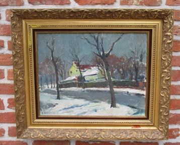Hendrix Pierre ( 1913 - 1995) Besneeuwd landschap  beschikbaar voor biedingen