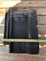 zwarte, matte stormpannen met dubbele sluiting, Doe-het-zelf en Bouw, Dakpannen en Dakbedekking, Ophalen, Gebruikt, Steen of Klei