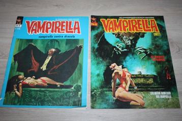 2x comic , Vampirella ,nr 6 en 8 , 1976 , horror magazine beschikbaar voor biedingen