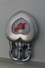 Briquet Saint-Valentin en inox assez lourd, rechargeable. Fo, Collections, Enlèvement ou Envoi, Comme neuf, Briquet