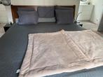 Teak houten bed 200x220cm zonder matras, Ophalen, Zo goed als nieuw, 200 cm