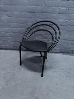 post moderne stoel 80's, Huis en Inrichting, Stoelen, Ophalen, Gebruikt, Zwart, Metaal