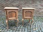 Eiken nachtkastjes (set), Ophalen, Zo goed als nieuw, Hout, Minder dan 45 cm