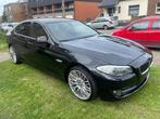 BMW 520d f10, Auto's, BMW, Zwart, Leder, Bruin, Particulier