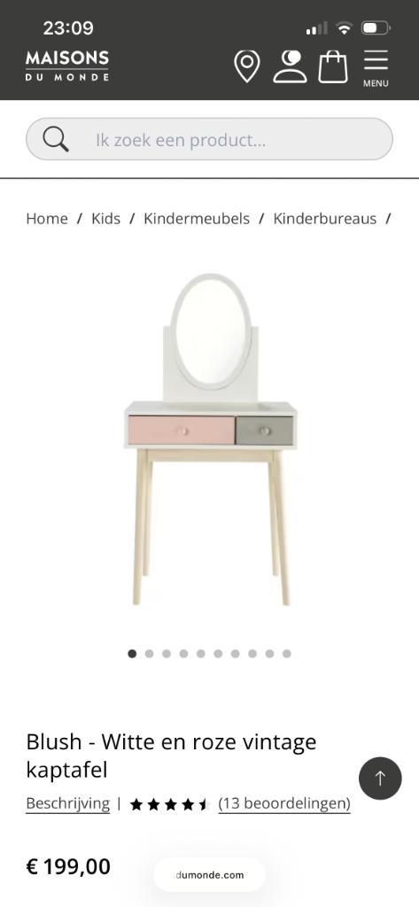 Make-up tafel schminktafel, Huis en Inrichting, Tafels | Kaptafels, Gebruikt, 100 tot 150 cm, 50 tot 100 cm, Hout, Ophalen