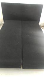 Sommier tapissier lit deux personnes, Enlèvement, Bois, Deux personnes, Noir