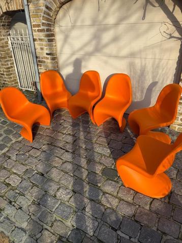 Vitra panton stoelen in orange"kleur niet meer verkrijgbaar" beschikbaar voor biedingen