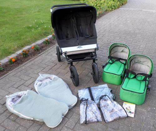 Mountain buggy Urban Jungle duo, Enfants & Bébés, Buggys, Comme neuf, Autres marques, Modèle duo, Protection de pluie, Dossier réglable