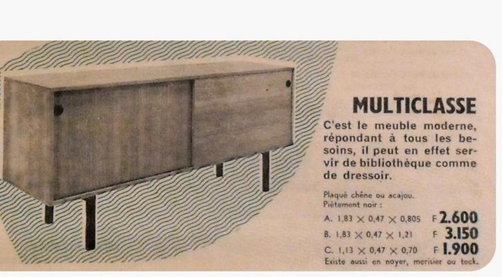 Meurop knoll guariche modern dressoir 3x Sibast vintage, Huis en Inrichting, Kasten | Dressoirs, Zo goed als nieuw, Ophalen of Verzenden