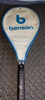 Retro Benson racket met zak, goede staat, Sports & Fitness, Tennis, Enlèvement ou Envoi, Comme neuf, Raquette