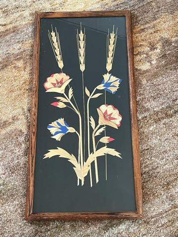 stro art - stro schilderij - stro wanddecoratie beschikbaar voor biedingen