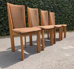 Set vintage dining chairs, Ophalen, Gebruikt, Stof, Vier