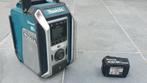 Makita radio DMR115 + batterij, Audio, Tv en Foto, Ophalen of Verzenden, Zo goed als nieuw, Radio