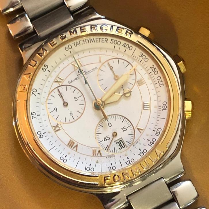 HEREN HORLOGE Baume et Mercier Formula S – zeldzaam te koop, Antiek en Kunst, Antiek | Overige Antiek, Ophalen of Verzenden