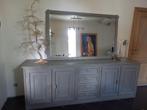 Dressoirkast + spiegel, Huis en Inrichting, Ophalen, Gebruikt, 200 cm of meer, Met deur(en)