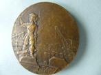 Bronzen medaille Port of Dunkerque, Ophalen of Verzenden, Brons