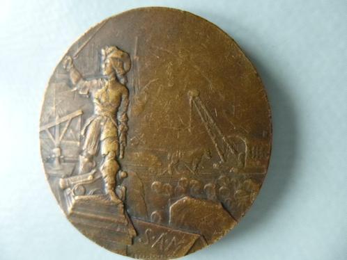 Bronzen medaille Port of Dunkerque, Postzegels en Munten, Penningen en Medailles, Brons, Ophalen of Verzenden