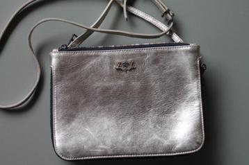 Goudkleurige dubbele crossbody bag Zadig & Voltaire Deluxe beschikbaar voor biedingen