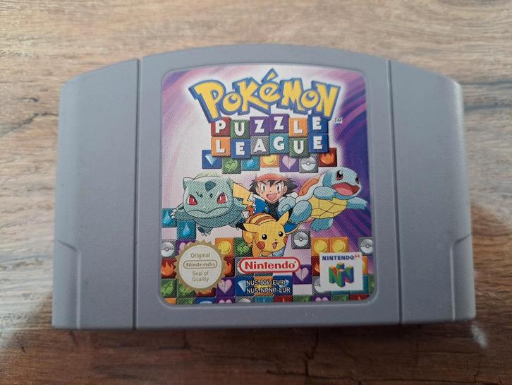Pokémon Puzzle League Nintendo 64 (N64-PAL), Games en Spelcomputers, Games | Nintendo 64, Zo goed als nieuw, Puzzel en Educatief