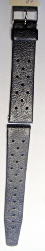 Bracelet silicone type Tropic montre de plongée, 18 mm, NEUF, Ophalen of Verzenden, Nieuw, Zwart, Kunststof of Plastic