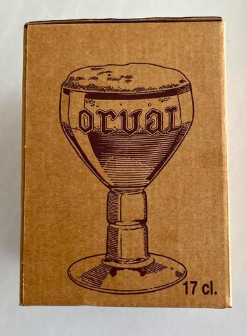 Trappist Orval glas + doos 17 cl, Enlèvement, Comme neuf