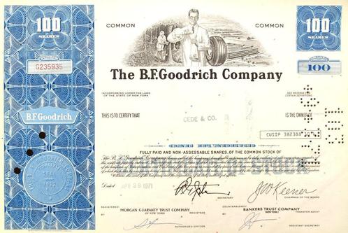 The B.F. Goodrich Company 1971, Timbres & Monnaies, Actions & Titres, Certificat d'action, 1970 à nos jours, Enlèvement ou Envoi