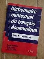 Dictionnaire contextuel du français économique - Tome A, Livres, Livres d'étude & Cours, Enlèvement ou Envoi, Neuf, Enseignement supérieur