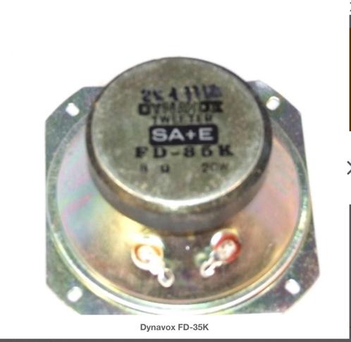 Dynavox tweeters 8 ohm 20 watt, Audio, Tv en Foto, Luidsprekerboxen, Nieuw, Overige typen, Ophalen of Verzenden