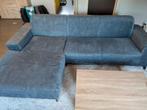Hoeksalon uit stof, blauw, Huis en Inrichting, Ophalen, 250 tot 300 cm, Hoekbank, Zo goed als nieuw