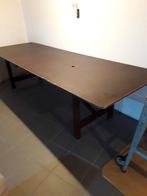 Feesttafel inklapbaar 300x100 massief hout met betonplex, Ophalen, Zo goed als nieuw, Betonplex, Minder dan 20 mm