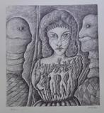 ARMAND SIMON / SURREALISME / ZW-W LITHO / 66x50cm / SIG, Ophalen of Verzenden