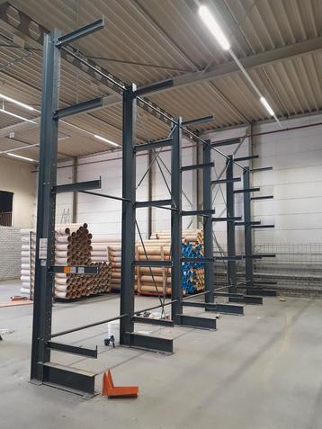 Partij Draagarmstelling enkelzijdig zwaar 11st 5.0x0.85m  beschikbaar voor biedingen