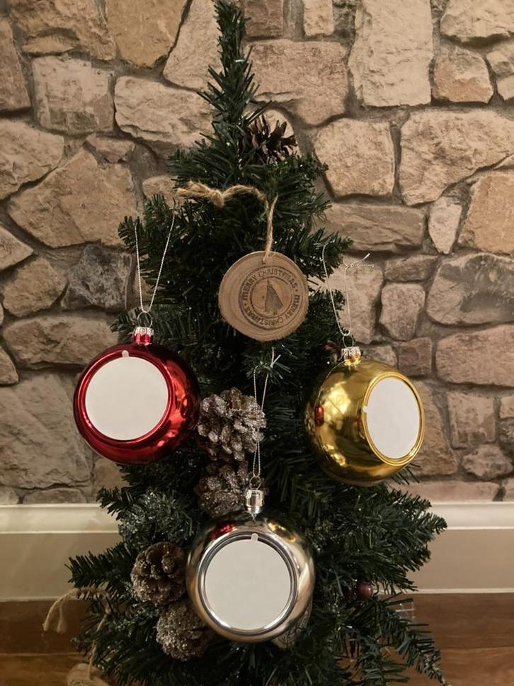 50x sublimatie kerstballen, Hobby en Vrije tijd, Knutselen, Nieuw, Materiaal, Verzenden