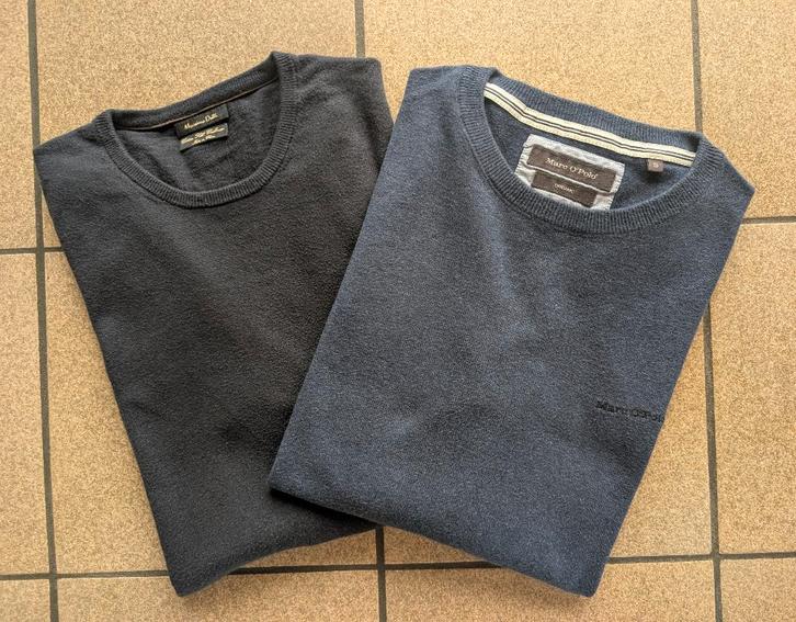 2 blauwe tuien: Marc O'Polo, Massimo Dutti, Vêtements | Hommes, Pulls & Vestes, Porté, Taille 46 (S) ou plus petite, Bleu, Enlèvement ou Envoi