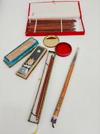 Chinese kalligrafie set met penselen & ink sticks, Ophalen of Verzenden
