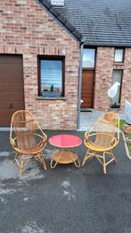 Petit salon vintage en bambou, Antiquités & Art, Enlèvement