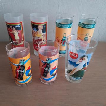 10 glazen Coca-Cola  ( lot) beschikbaar voor biedingen