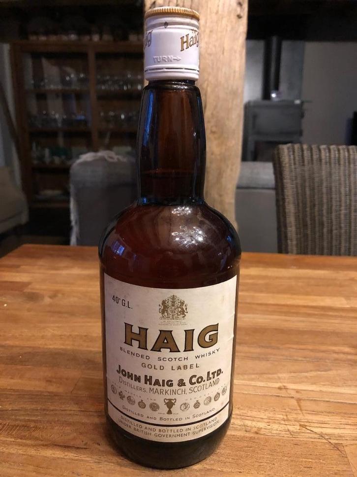 whisky haig gold label 1979, Verzamelen, Wijnen, Gebruikt, Vol, Ophalen of Verzenden