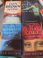 4 leesboeken van Dan Brown, Ophalen of Verzenden, Zo goed als nieuw