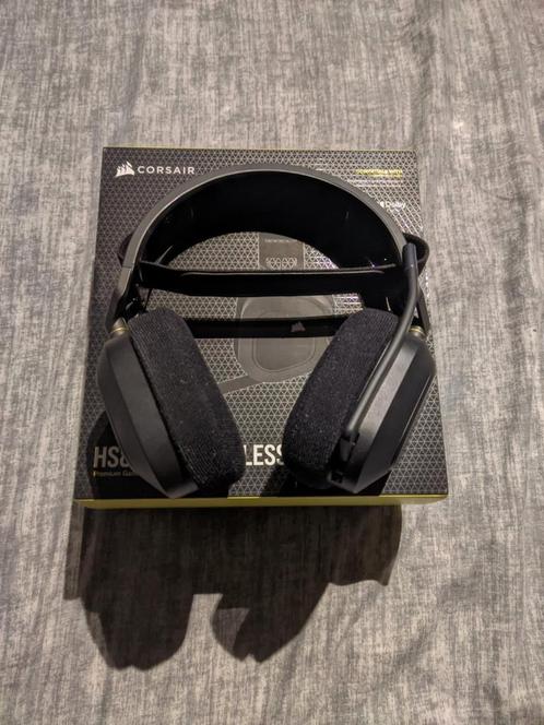 Corsair HS80 RGB Wireless Gaming Headset, Informatique & Logiciels, Casques micro, Comme neuf, Over-ear, Sans fil, Casque gamer
