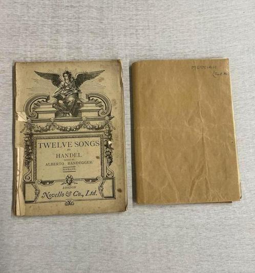 2 carnets anciens Handel Contralto Randegger novello 1910, Antiquités & Art, Antiquités | Livres & Manuscrits, Enlèvement ou Envoi