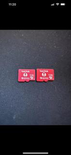 2 Sandisk 128GB Micro Sd For Nintendo Switch/lite/oled, Audio, Tv en Foto, Foto | Geheugenkaarten, Ophalen of Verzenden, Zo goed als nieuw