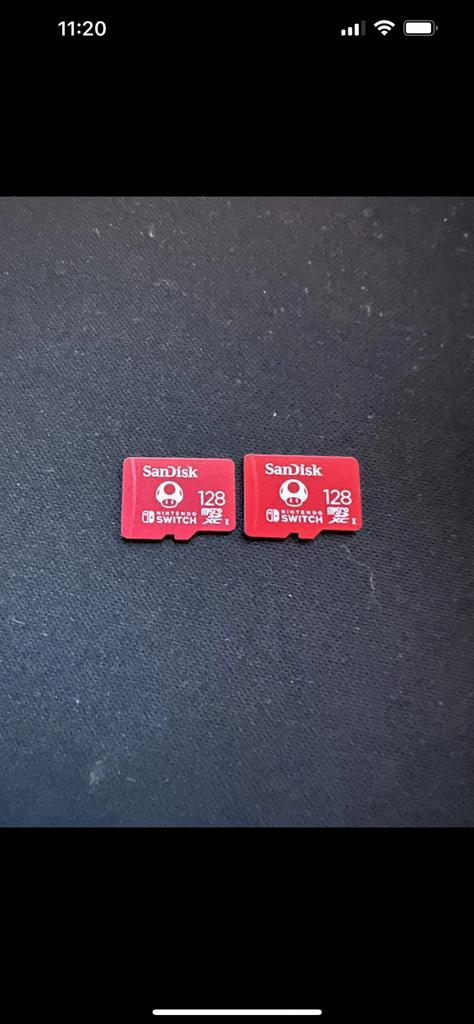2 Sandisk 128GB Micro Sd For Nintendo Switch/lite/oled, Audio, Tv en Foto, Foto | Geheugenkaarten, Zo goed als nieuw, SD, Ophalen of Verzenden