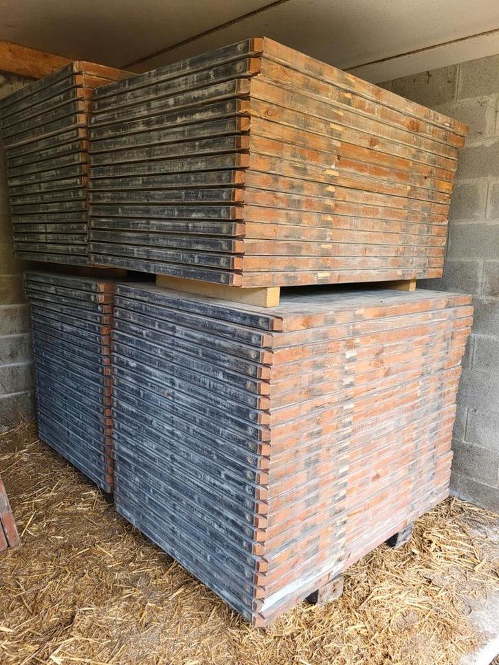 Houten steenschotten, Doe-het-zelf en Bouw, Hout en Planken, Gebruikt, Ophalen