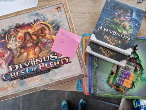 Divinus - Kickstarter all in - chest of plenty, Hobby en Vrije tijd, Gezelschapsspellen | Bordspellen, Zo goed als nieuw, Een of twee spelers